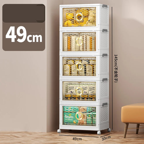 Folding Storage Boxes Clothes Storage Cabinet Removable Clothes Quilts