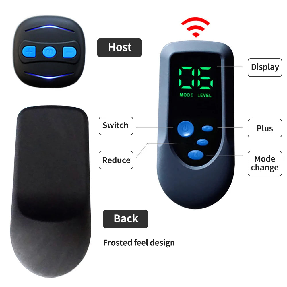 Remote Control EMS Foot Massager Pad Pulse Physiotherapy Micro-current
