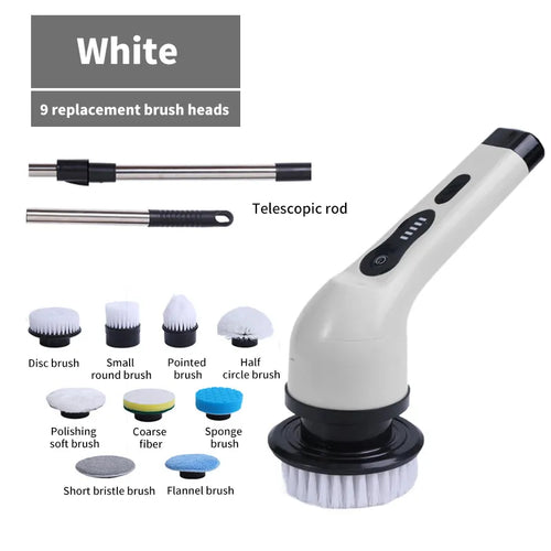 9-in-1 Electric Cleaning Brush Electric Spin Cleaning Scrubber