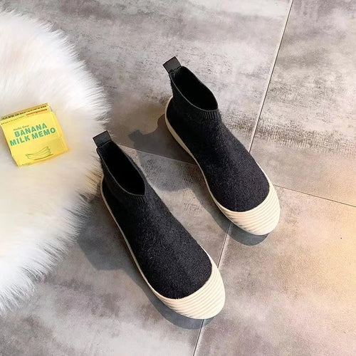 Women's Elastic Socks, Shoes, Autumn And Winter New Korean Version