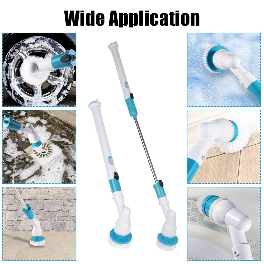 Motorcycle Brush Washer Cordless Electric Car Hubcaps Tire Wash