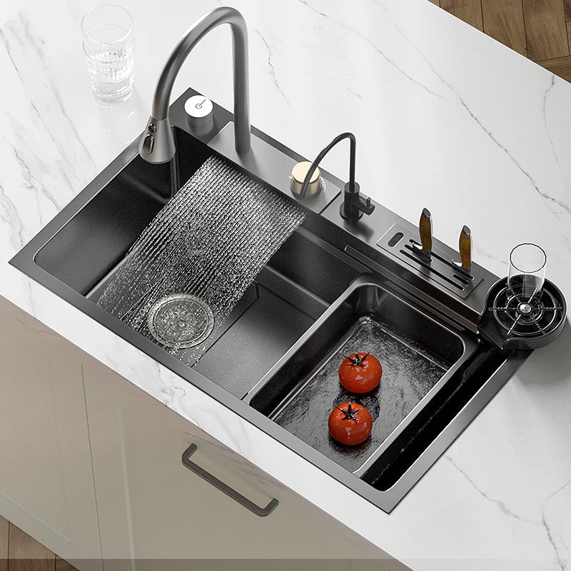 Kitchen Sink Waterfall Sink for Kitchen Stainless Steel Sink Single