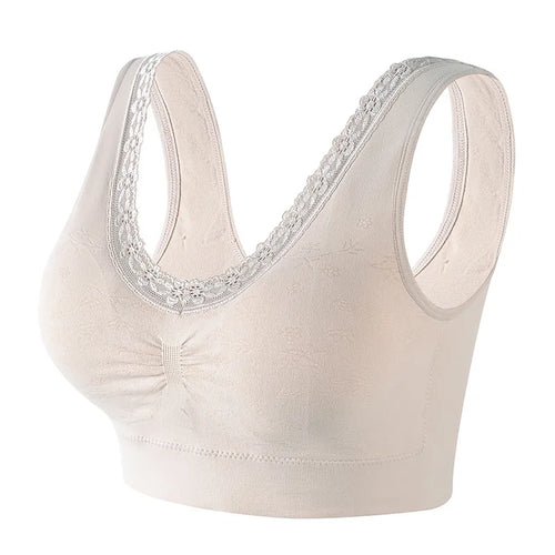 Mother Bra Middle-aged and Elderly Underwear Female Beauty Back No