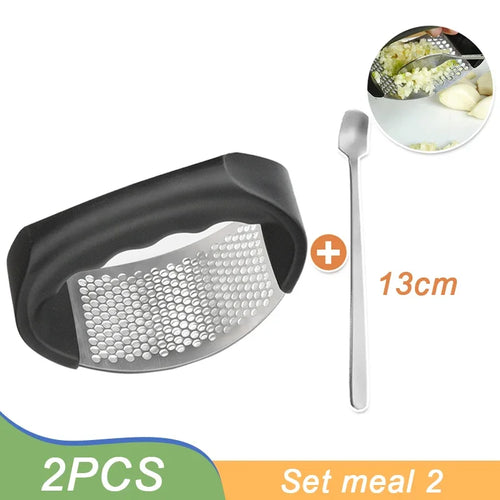 Stainless Steel Garlic Press Garlic Crusher Manual Garlic Mincer