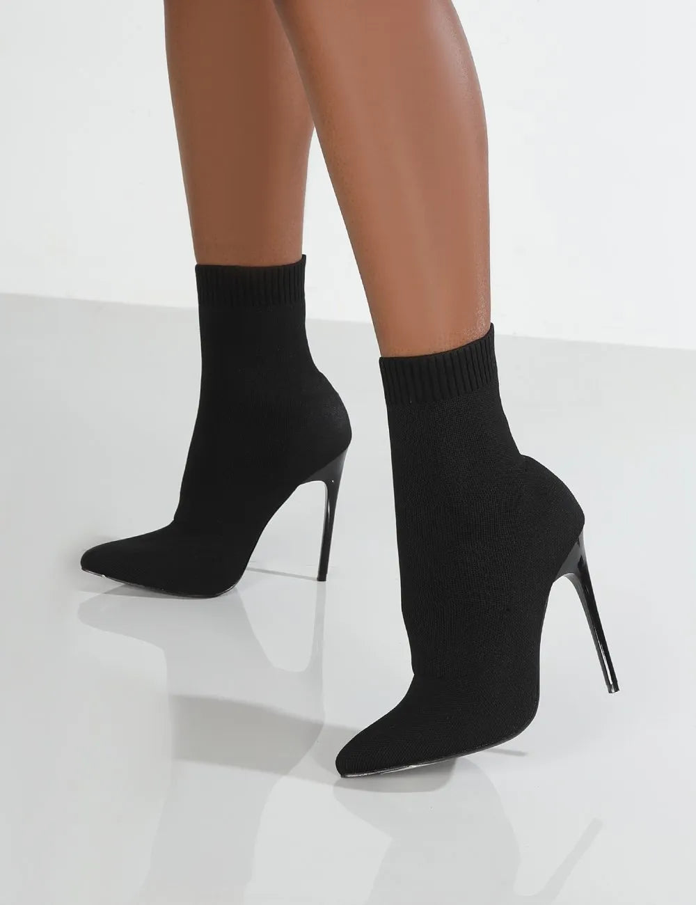 Women Boots Short High Heels Shoes For Women Autumn Winter Botas Mujer