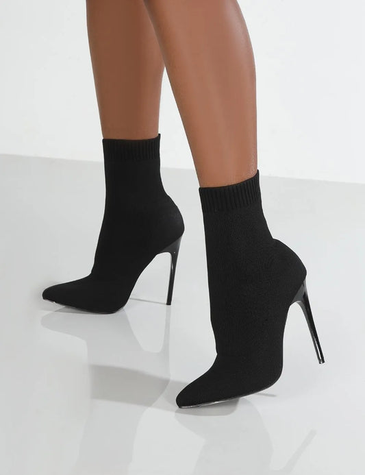 Women Boots Short High Heels Shoes For Women Autumn Winter Botas Mujer