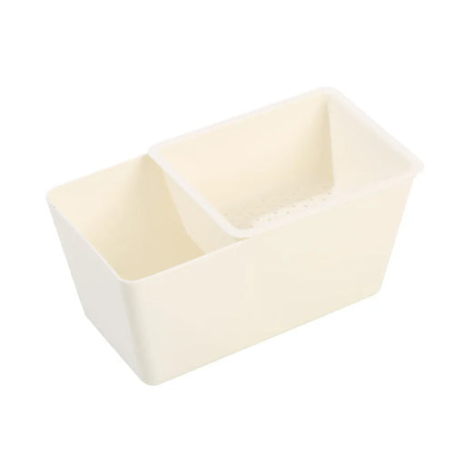 Lazy People Eat Melon Seeds Artifact Double Square Drain Basket Melon