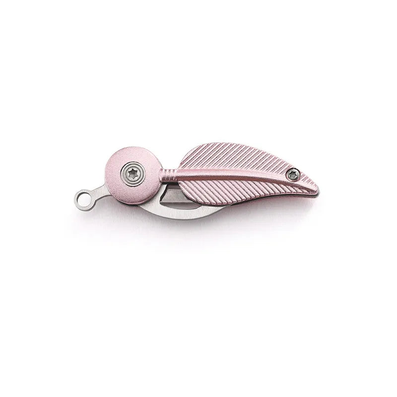 Mini Knife Foldknife Keychain Outdoor Rescue Folding Feather Folding