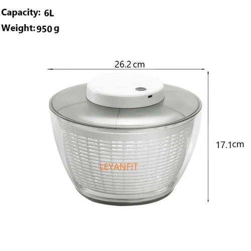 Automatic Electric Salad Spinner Food Strainers Salad Making Tool