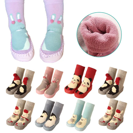 Toddler Indoor Sock Shoes Newborn Baby Socks Winter Thick Terry Cotton