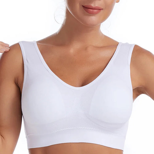 Plus Size Sports Bras Women Push Up Bra Unwired Bras Summer Breathable