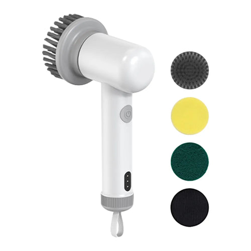 Electric Spin Cleaner Electric Spinning Brush with 6 Replacement Brush