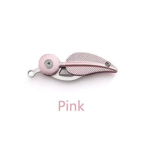 Mini Knife Foldknife Keychain Outdoor Rescue Folding Feather Folding