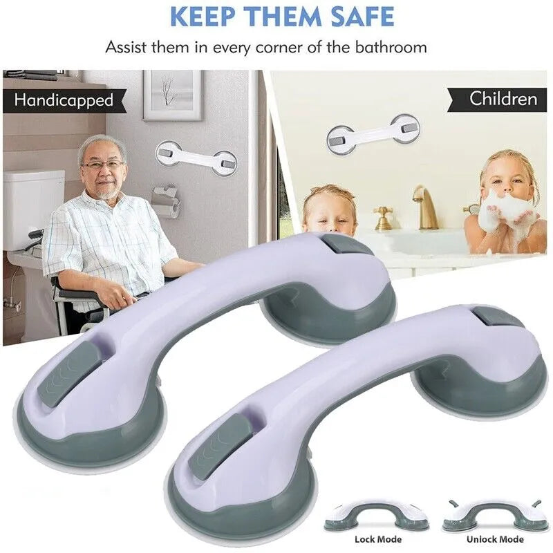 1pc Suction Grab Bar Rail Suction Cup Armrest Safety Handrail Bathroom