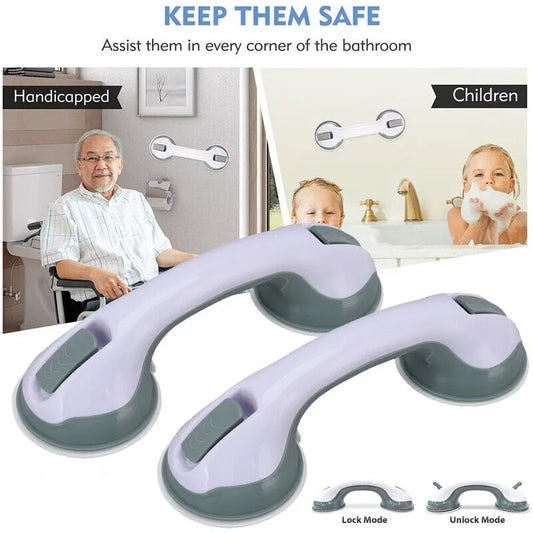 1pc Suction Grab Bar Rail Suction Cup Armrest Safety Handrail Bathroom