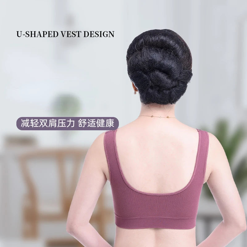 Mother Bra Middle-aged and Elderly Underwear Female Beauty Back No