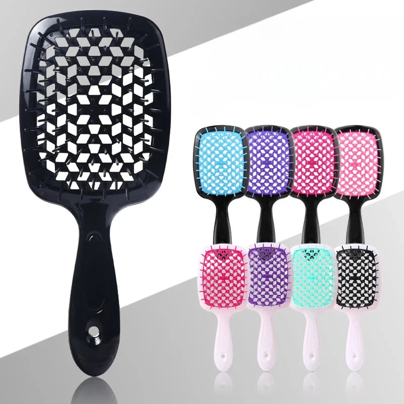 Tangled Hair Comb Detangling Hair Brush Massage Combs Hollow Out Wet