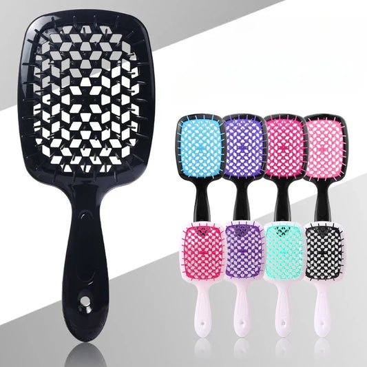 Tangled Hair Comb Detangling Hair Brush Massage Combs Hollow Out Wet