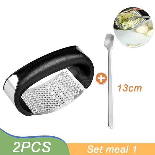 Stainless Steel Garlic Press Garlic Crusher Manual Garlic Mincer