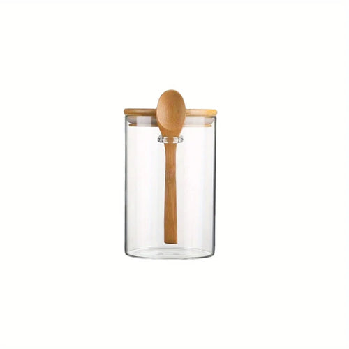 18oz Airtight Glass Jars With Lids And Spoons, Candy Jars With Lids,