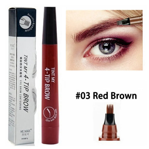 4 Point Eyebrow Pencil 4 Prong Tip Eyebrow Pen 4 Fork Eyebrow Pencil