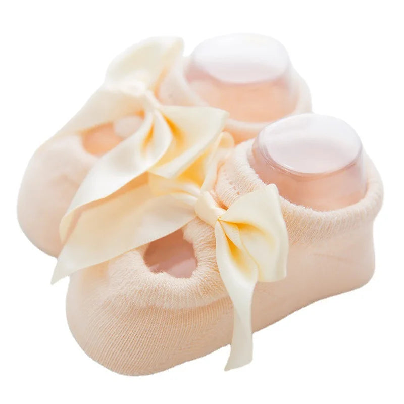 Baby Socks Infant Newborn Baby Girls 3Pcs/Set Slipper Non-slip Socks