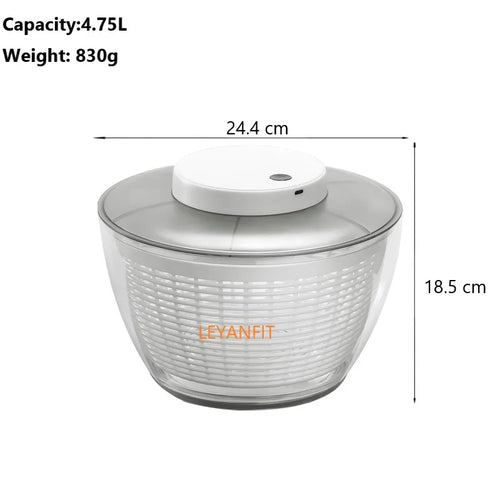 Automatic Electric Salad Spinner Food Strainers Salad Making Tool
