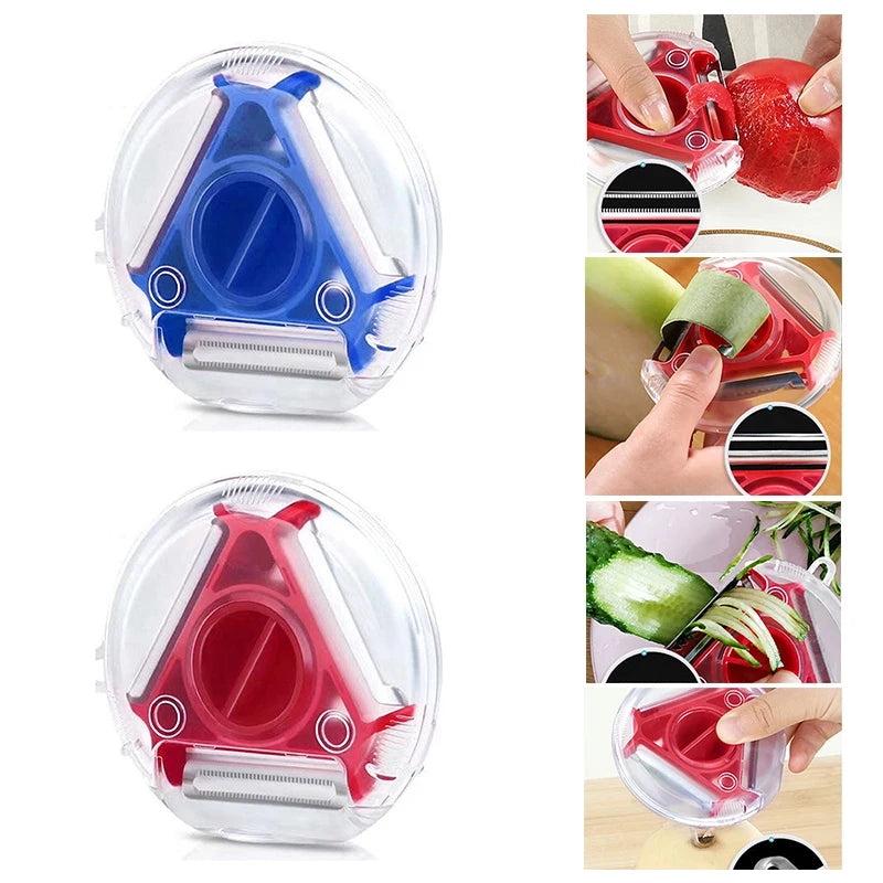 3 in 1 Magic Trio Peeler Set Slicer Shredder Peeler Julienne Cutter