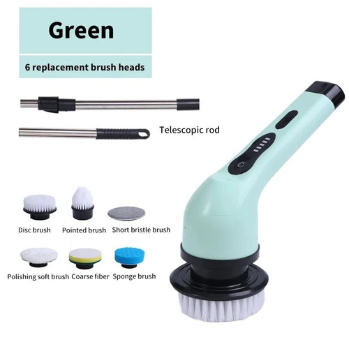 9-in-1 Electric Cleaning Brush Electric Spin Cleaning Scrubber