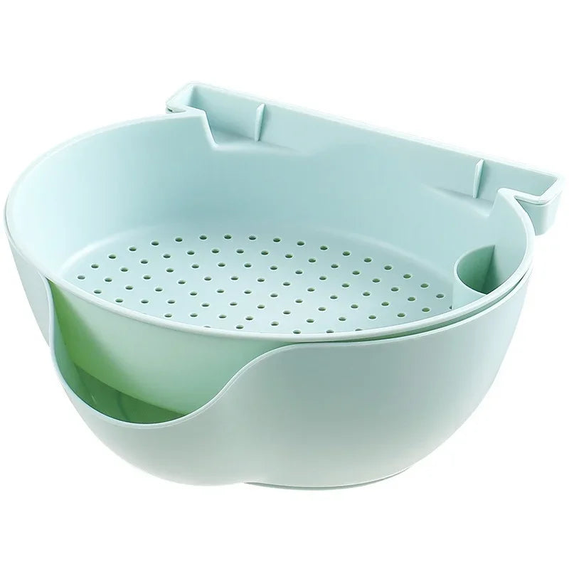 Snack Bowl Plastic Double-Layer Snack Kitchen Storage Box Bowl Fruit