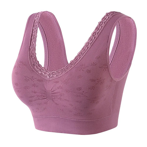 Mother Bra Middle-aged and Elderly Underwear Female Beauty Back No