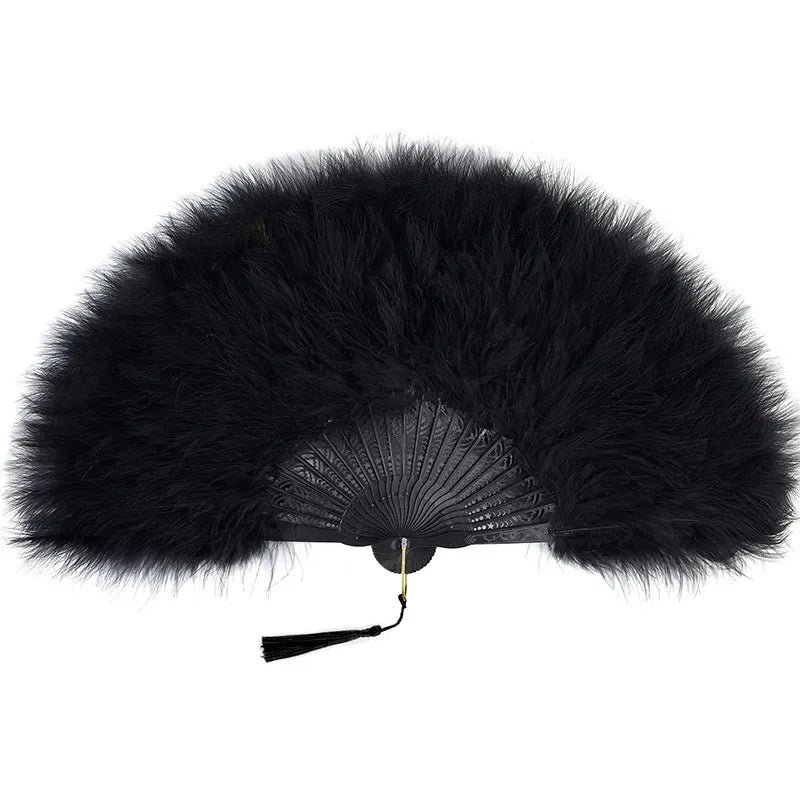 Peacock Feather Fan 1920s Great Gatsby Theme Party Dance Accessories