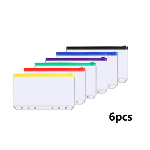 2023 Budget Binder A6 PU Leather Notebook Cash Envelopes System Set