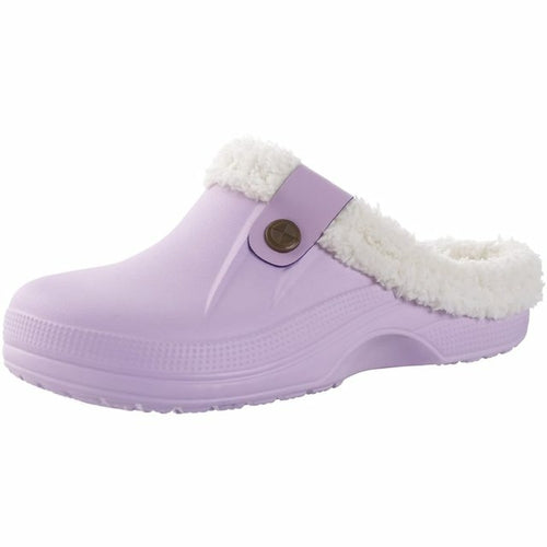 Shevalues Winter Plush Slippers For Women Men Soft Furry Slippers