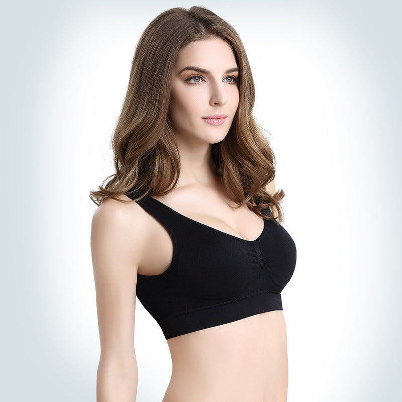 Women's Seamless Bra No Pad Brassiere Underwear Chest Sleep Yoga