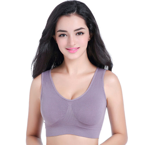 Women's Seamless Bra No Pad Brassiere Underwear Chest Sleep Yoga