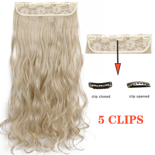Xinran Long Straight Hairstyles Synthetic 5 Clip In Hair Extension