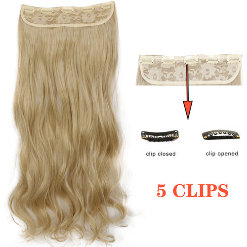 Xinran Long Straight Hairstyles Synthetic 5 Clip In Hair Extension