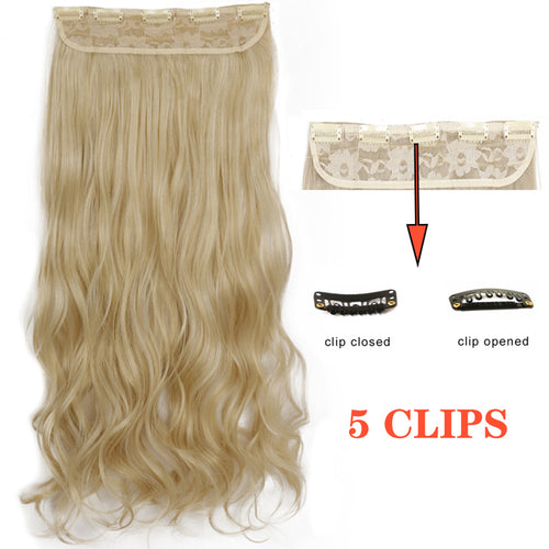 Xinran Long Straight Hairstyles Synthetic 5 Clip In Hair Extension