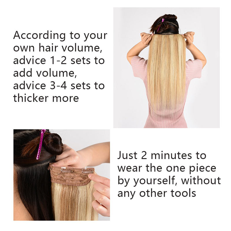 Xinran Long Straight Hairstyles Synthetic 5 Clip In Hair Extension