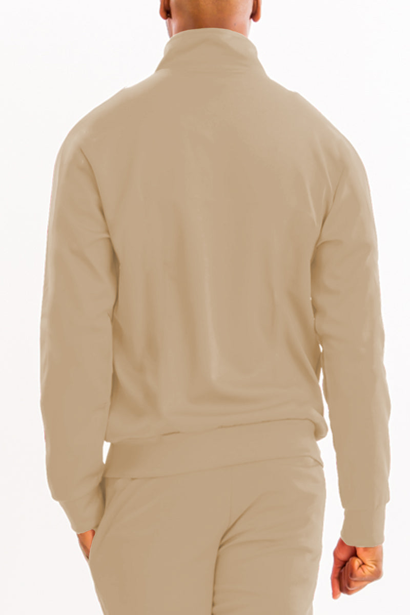 Essential Basic Plain Solid Track Jacket