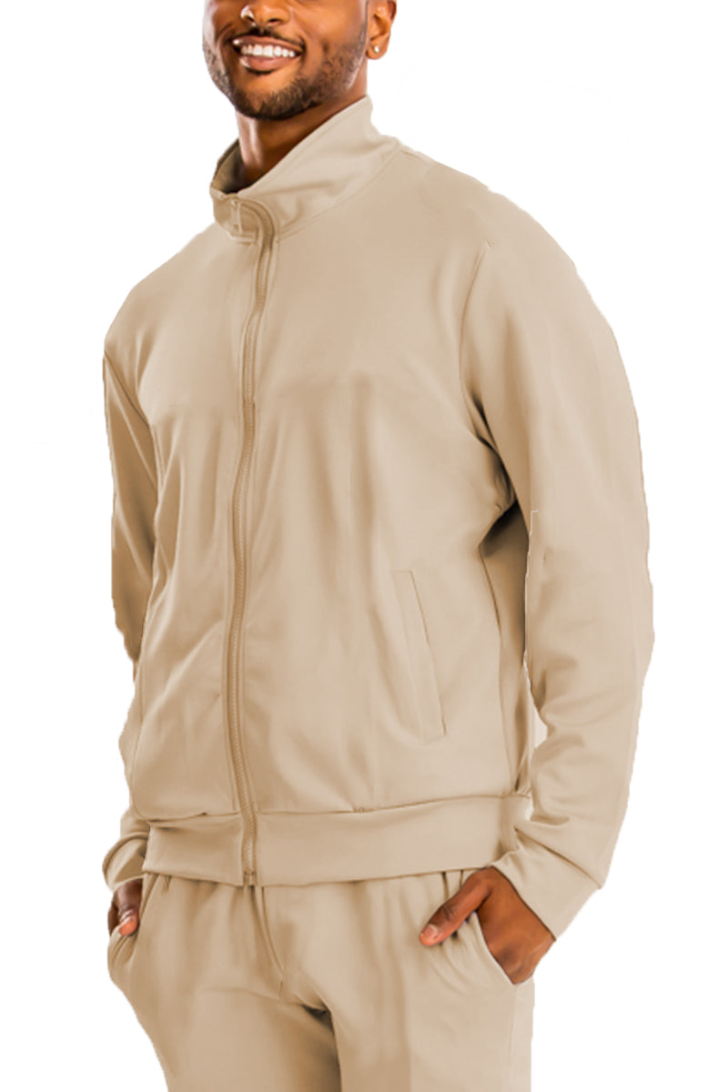 Essential Basic Plain Solid Track Jacket