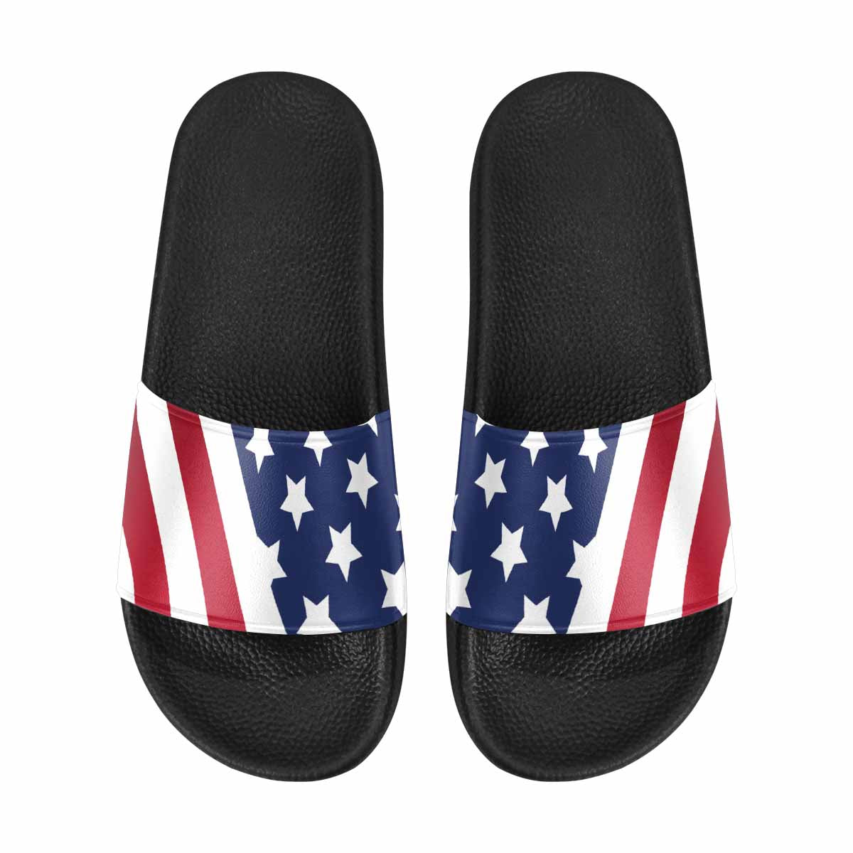 Womens Slide Sandals, Stars and Stripes Print