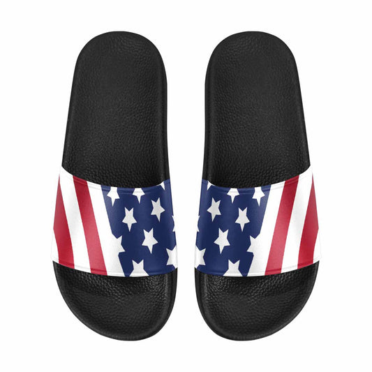 Womens Slide Sandals, Stars and Stripes Print