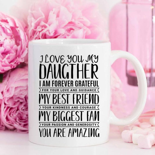 Dad Gifts From Daughters, Father Daughter Mug,