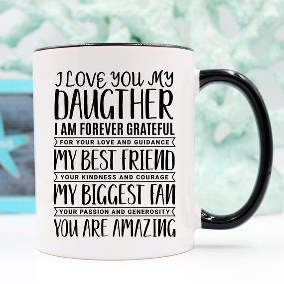 Dad Gifts From Daughters, Father Daughter Mug,