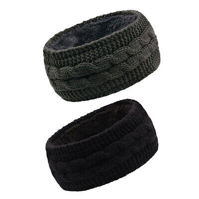 Winter Ear Headband Fleece Lined Soft Stretch for Women Gifts